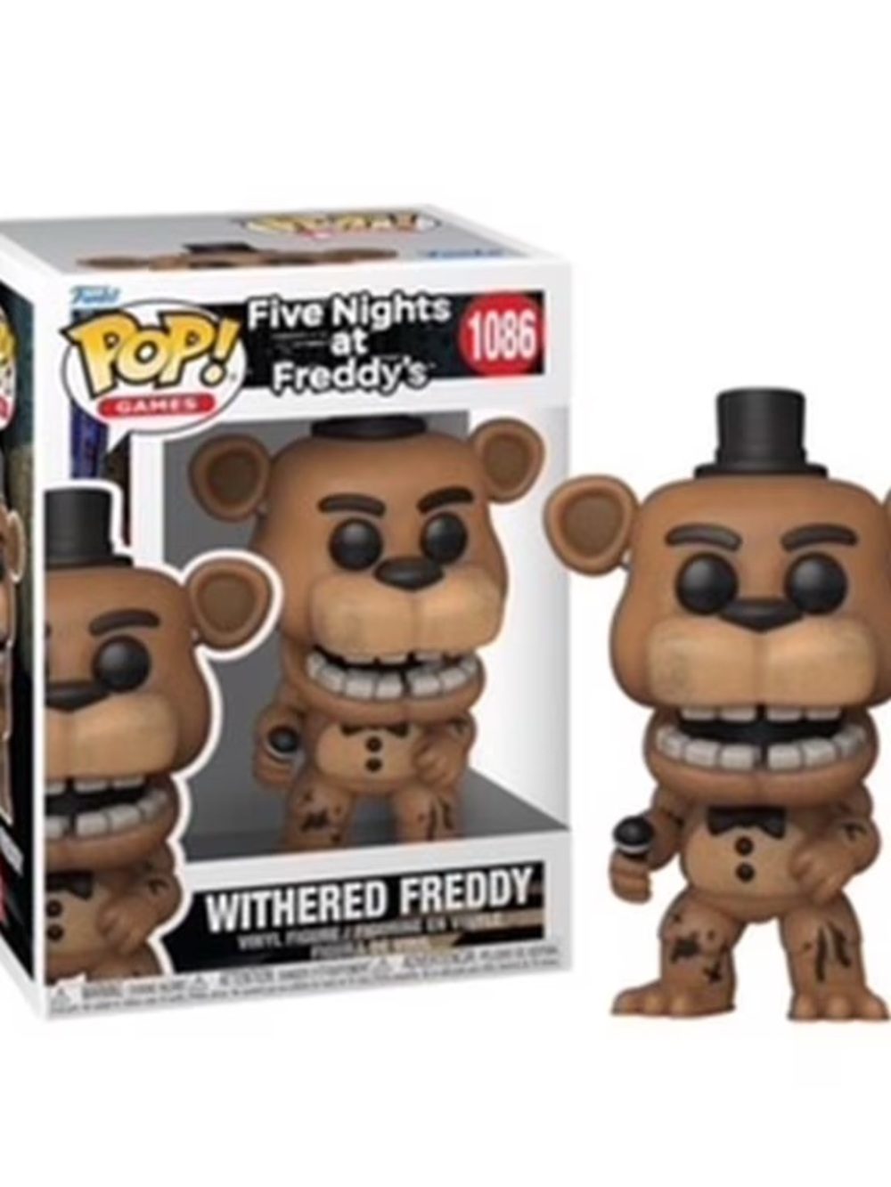Funko Withered Freddy Pop! Vinyl Figure - Brown, Black